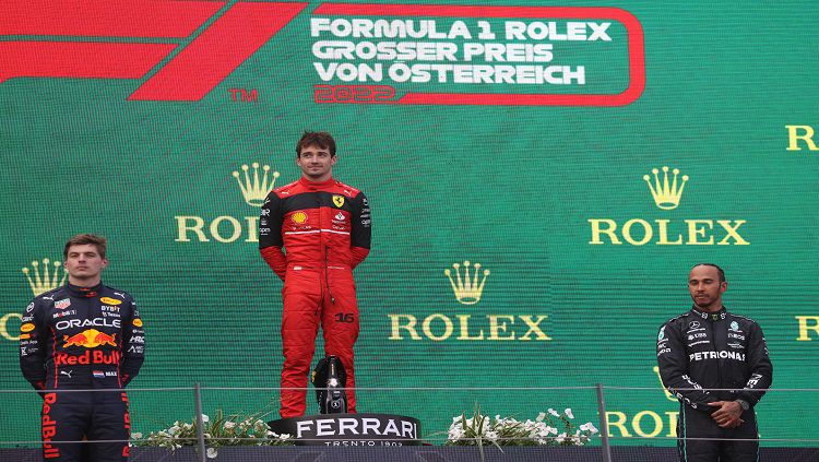 Charles Leclerc Asapi Verstappen dan Hamilton di F1 GP Austria 2022