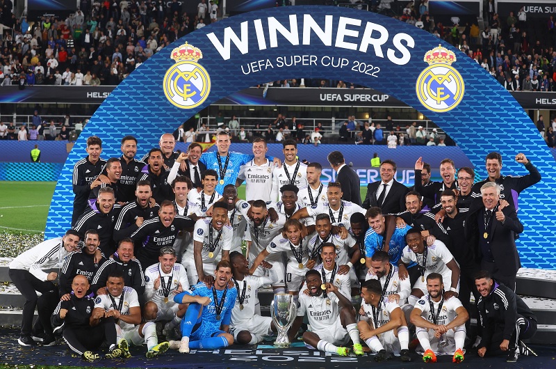 Tumbangkan Eintracht Frankfurt, Real Madrid Juara Piala Super Eropa 2022