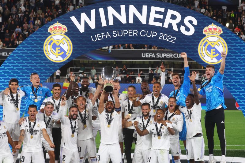 Real Madrid Juara Piala Super Eropa 2022, Begini Daftar Juara dari Tahun ke Tahun