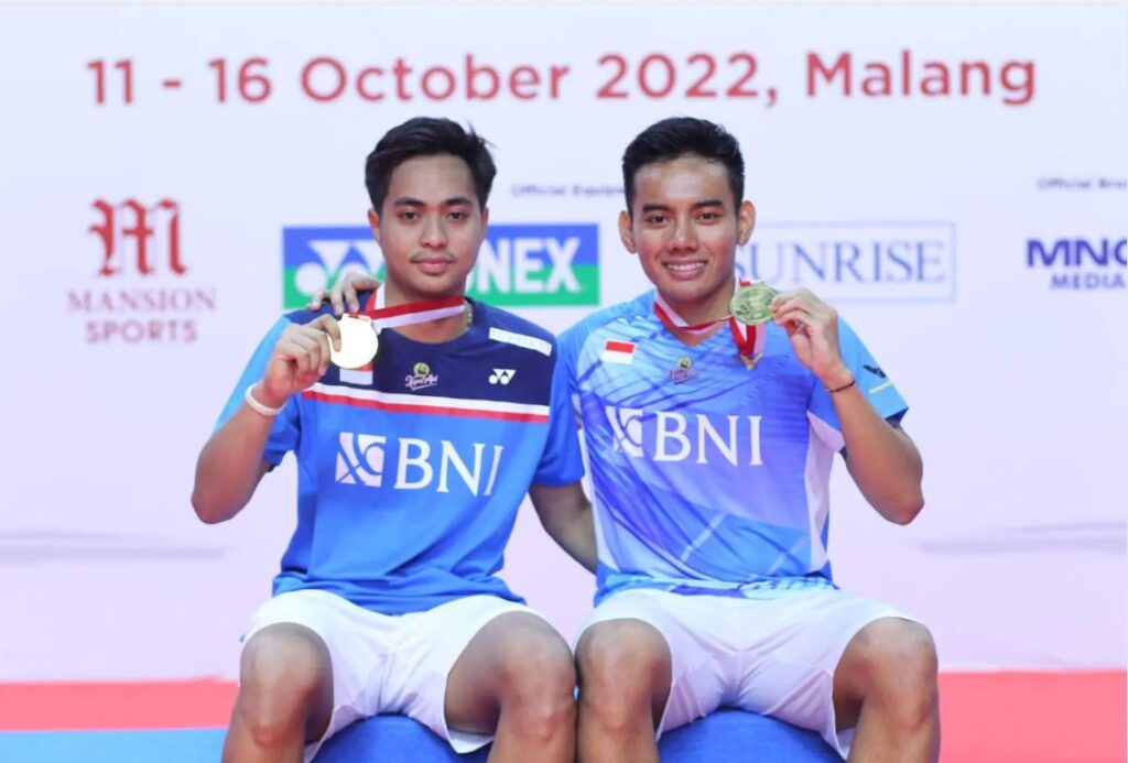 Debut Manis Rahmat Hidayat/Pramudya Kusumawardana Berbuah Gelar Indonesia International Challenge 2022