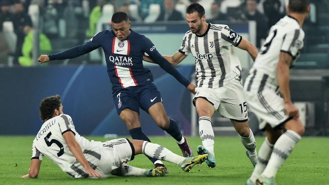 Ditekuk PSG 1-2, Juventus Terlempar ke Liga Europa