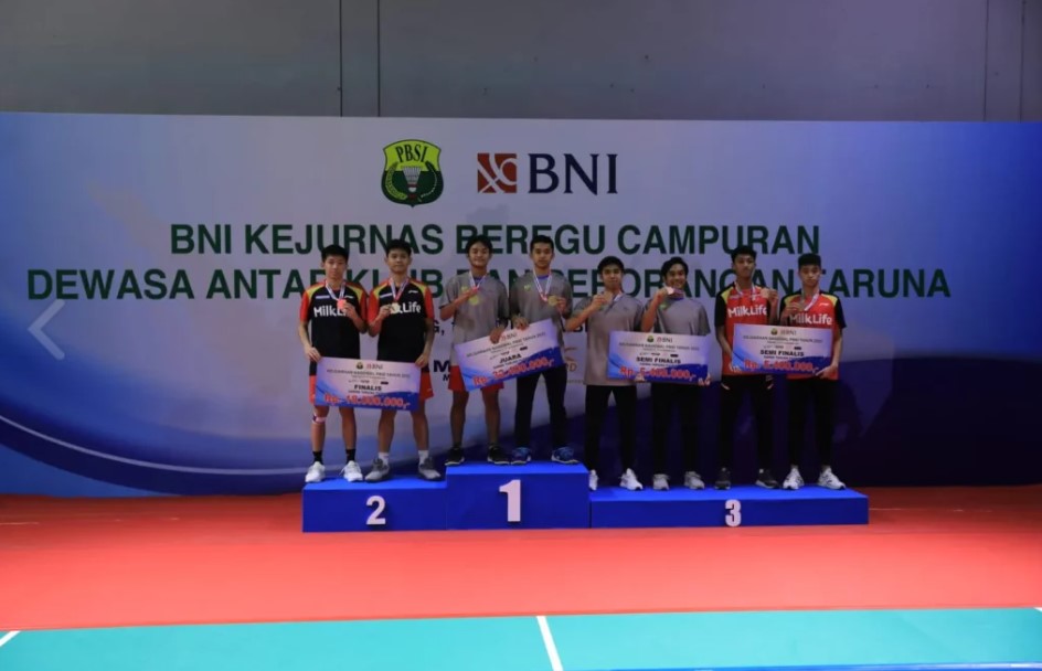 DKI Jakarta Juara Umum Kejurnas Perorangan Taruna PBSI 2022